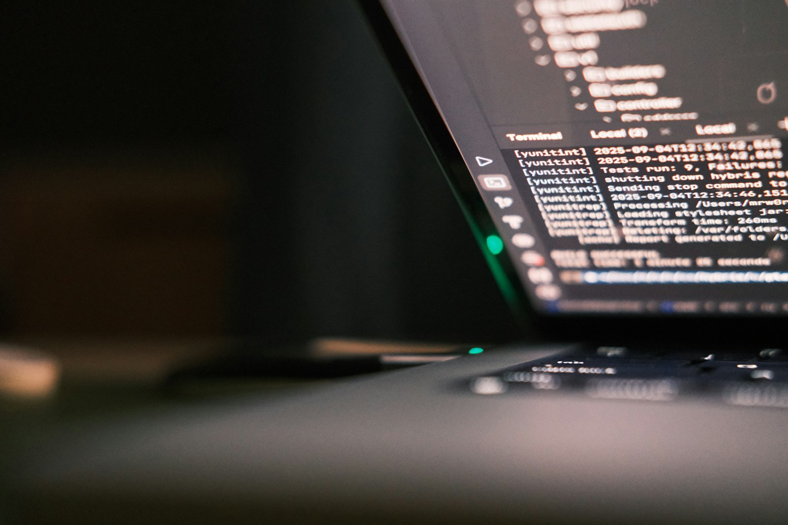 Website development in Delhi — laptop screen displaying lines of website code